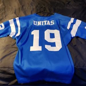 Mitchell & Ness Blue Long Sleeve with White Stripes